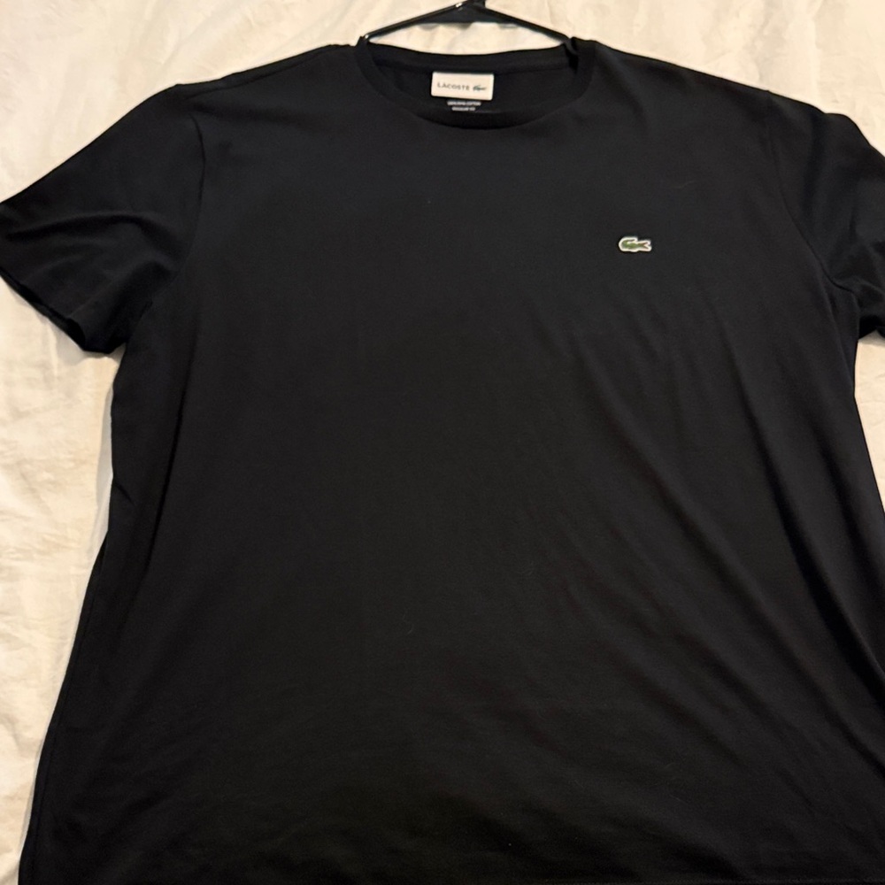 Lacoste Men’s XL Supima T Shirt Black